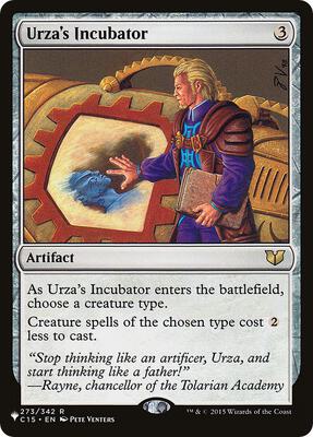 Urza's Incubator card from The List Reprints