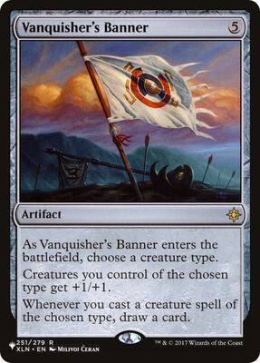 Vanquisher's Banner card from The List Reprints
