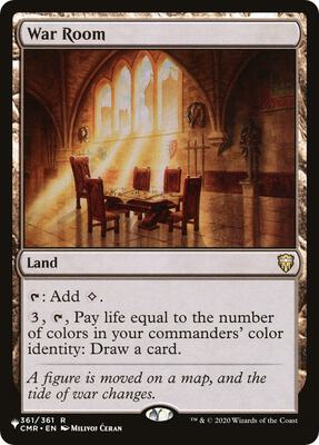 War Room (CMR) card from The List Reprints