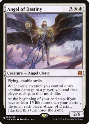 Angel of Destiny card from The List Reprints