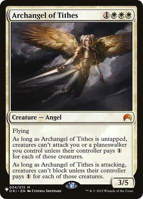 Archangel of Tithes card from The List Reprints