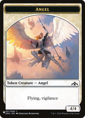 Angel // Warrior Double-Sided Token card from The List Reprints