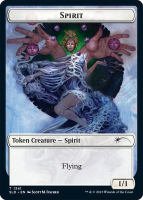 Spirit (SLD) // Ajani's Pridemate Double-sided Token card from Secret Lair Drop Series