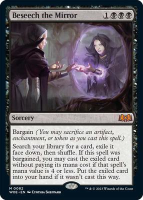 Beseech the Mirror card from Wilds of Eldraine
