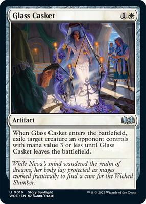 Glass Casket card from Wilds of Eldraine