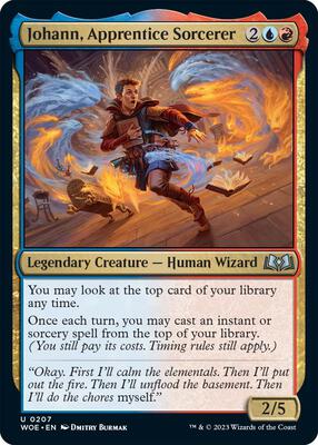 Johann, Apprentice Sorcerer card from Wilds of Eldraine