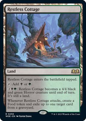 Restless Cottage card from Wilds of Eldraine