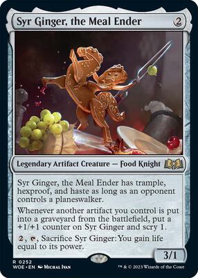 Syr Ginger, the Meal Ender card from Wilds of Eldraine