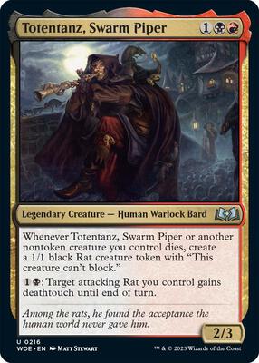 Totentanz, Swarm Piper card from Wilds of Eldraine