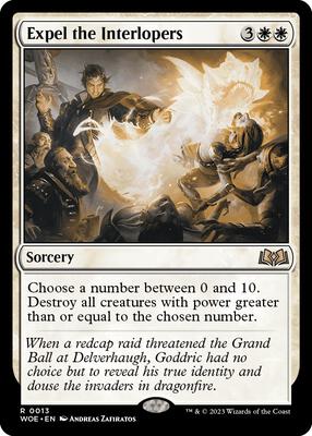 Expel the Interlopers card from Wilds of Eldraine