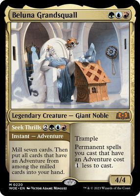 Beluna Grandsquall card from Wilds of Eldraine
