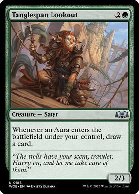 Tanglespan Lookout card from Wilds of Eldraine