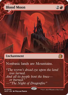 Blood Moon card from Wilds of Eldraine: Enchanting Tales