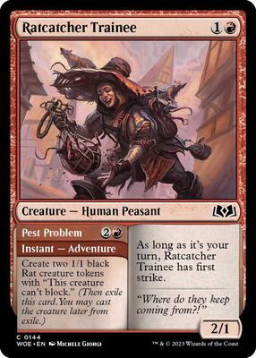 Ratcatcher Trainee card from Wilds of Eldraine
