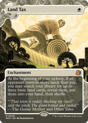 Land Tax card from Wilds of Eldraine: Enchanting Tales