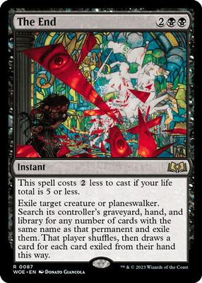 The End card from Wilds of Eldraine