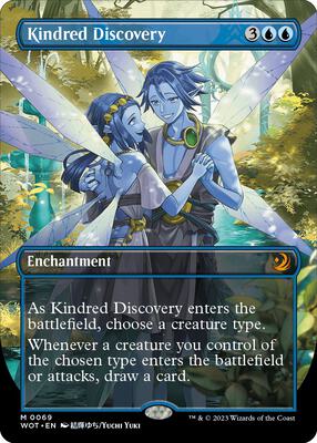 Kindred Discovery (Anime Borderless) card from Wilds of Eldraine: Enchanting Tales