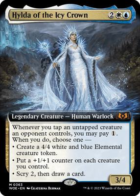 Hylda of the Icy Crown (Extended Art) card from Wilds of Eldraine