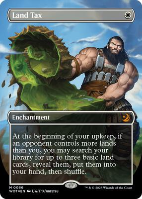 Land Tax (Anime Borderless) (Confetti Foil) card from Wilds of Eldraine: Enchanting Tales