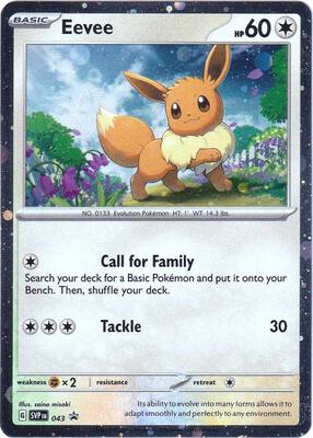 Eevee - 043 card from SV: Scarlet & Violet Promo Cards