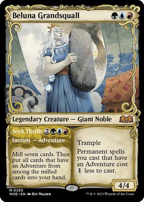 Beluna Grandsquall (Showcase) card from Wilds of Eldraine