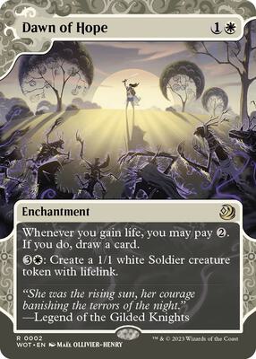 Dawn of Hope card from Wilds of Eldraine: Enchanting Tales