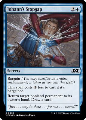 Johann's Stopgap card from Wilds of Eldraine