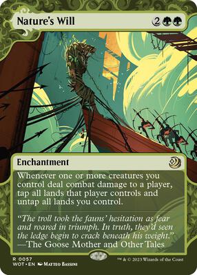 Nature's Will card from Wilds of Eldraine: Enchanting Tales