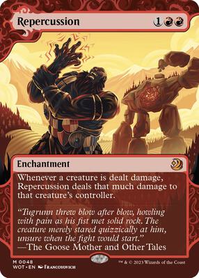 Repercussion card from Wilds of Eldraine: Enchanting Tales