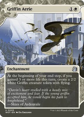 Griffin Aerie card from Wilds of Eldraine: Enchanting Tales