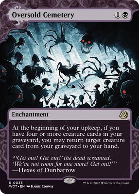 Oversold Cemetery card from Wilds of Eldraine: Enchanting Tales