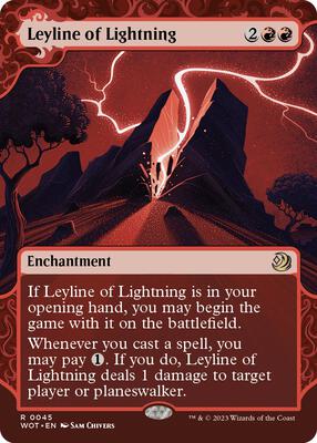 Leyline of Lightning card from Wilds of Eldraine: Enchanting Tales