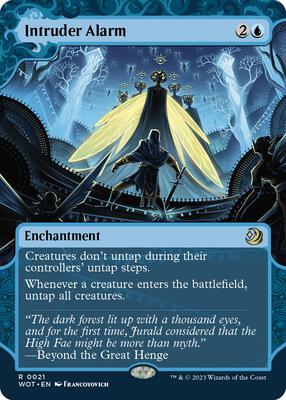 Intruder Alarm card from Wilds of Eldraine: Enchanting Tales