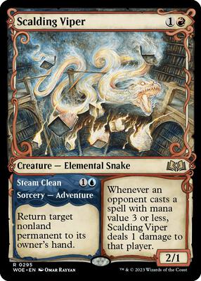 Scalding Viper (Showcase) card from Wilds of Eldraine
