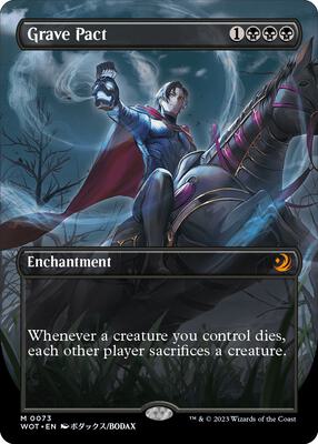 Grave Pact (Anime Borderless) card from Wilds of Eldraine: Enchanting Tales