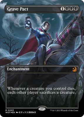 Grave Pact (Anime Borderless) (Confetti Foil) card from Wilds of Eldraine: Enchanting Tales