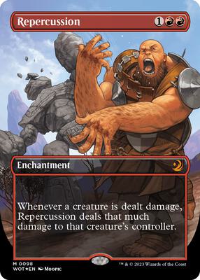 Repercussion (Anime Borderless) (Confetti Foil) card from Wilds of Eldraine: Enchanting Tales
