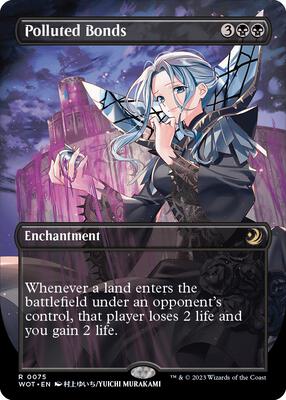 Polluted Bonds (Anime Borderless) card from Wilds of Eldraine: Enchanting Tales