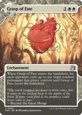 Grasp of Fate card from Wilds of Eldraine: Enchanting Tales