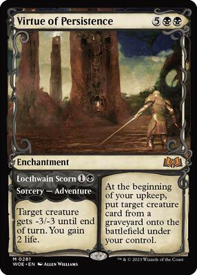 Virtue of Persistence (Showcase) card from Wilds of Eldraine