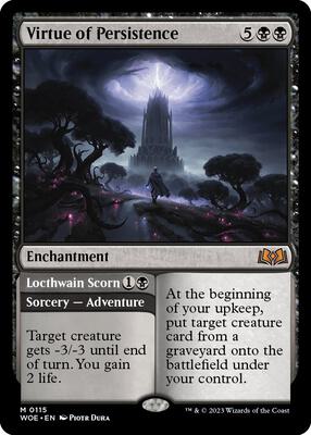 Virtue of Persistence card from Wilds of Eldraine