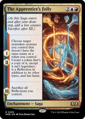 The Apprentice's Folly card from Wilds of Eldraine