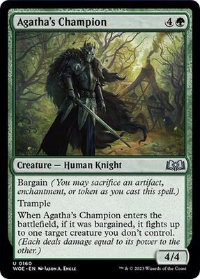 Agatha's Champion card from Wilds of Eldraine