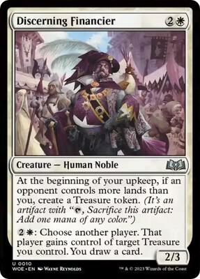 Discerning Financier card from Wilds of Eldraine