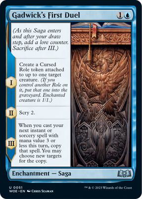 Gadwick's First Duel card from Wilds of Eldraine
