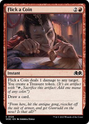 Flick a Coin card from Wilds of Eldraine