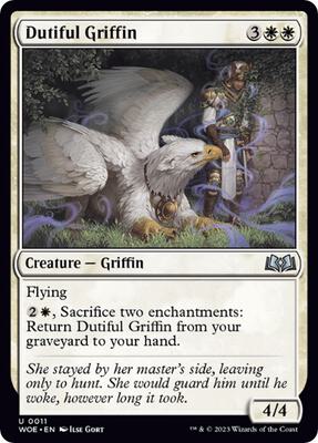 Dutiful Griffin card from Wilds of Eldraine
