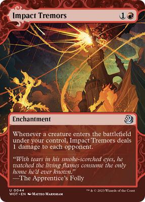 Impact Tremors card from Wilds of Eldraine: Enchanting Tales
