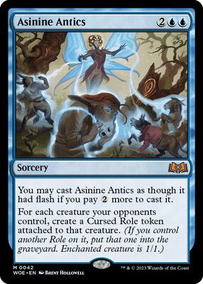 Asinine Antics card from Wilds of Eldraine