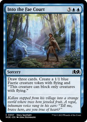 Into the Fae Court card from Wilds of Eldraine